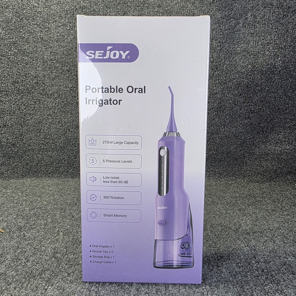 Water Flosser Water Pick Cordless Oral Irrigator Dental 5 Jet Tips Travel